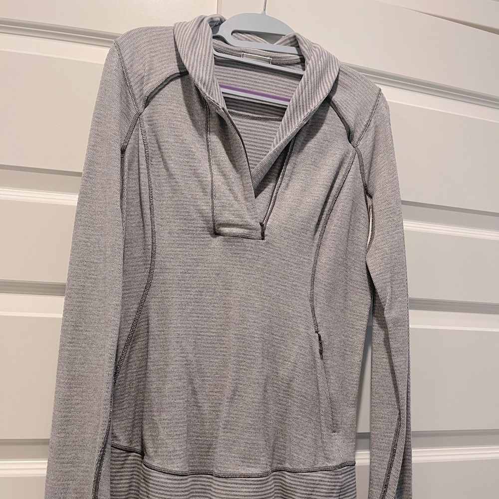 Lululemon Grey Wrap-Style Jacket